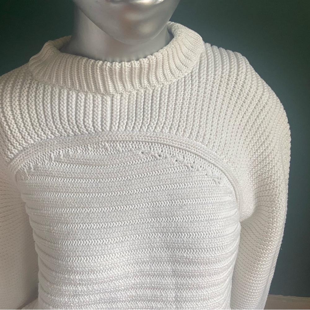ALEXANDER WANG WHITE SWEATER FROM CLOSET OF SOLANGE KNOWLES-SzM/ QUIET LUXURY😇